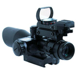 2.5-10X40 Tactical Rifle Scope with Red Laser & Holographic Green-Red Dot Sight