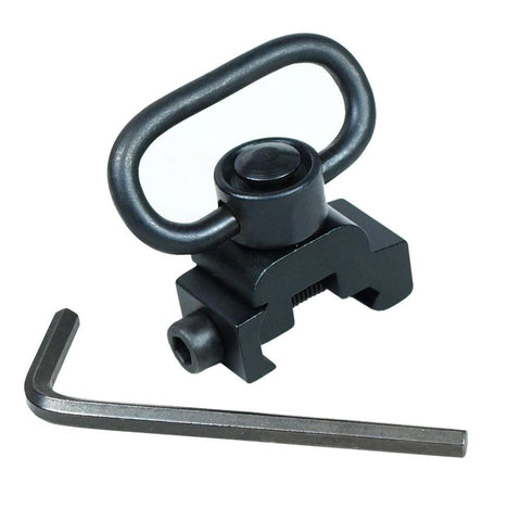 QD Sling Swivel Attachment with 20mm Picatinny Rail Mount Quick Release Detach