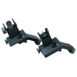 Front Rear 45 Degree Offset Rapid Transition Folding Iron Sight Set Picatinny - West Lake Tactical