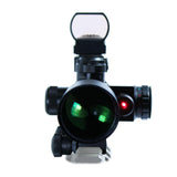 2.5-10X40 Tactical Rifle Scope with Red Laser & Holographic Green-Red Dot Sight