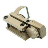 Tactical Holographic Reflex Sight Red - Green 4 Reticles with Rail Mount - Tan