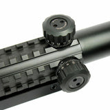 Tactical C3-9X40EG Optical Rifle Scope with Green Laser Sight Mounts & Acc Rails