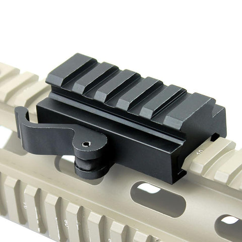 Quick Release Half Inch .5" Low Profile Riser QR Block Mount for Picatinny Rail - West Lake Tactical