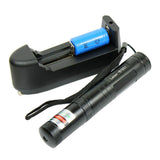 High Power Green Laser Beam Pointer Pen with Charger and Rechargeable Battery