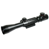 3-9x40 Hunting Rifle Scope Dual illuminated Snipe Scope & Green Laser Sight
