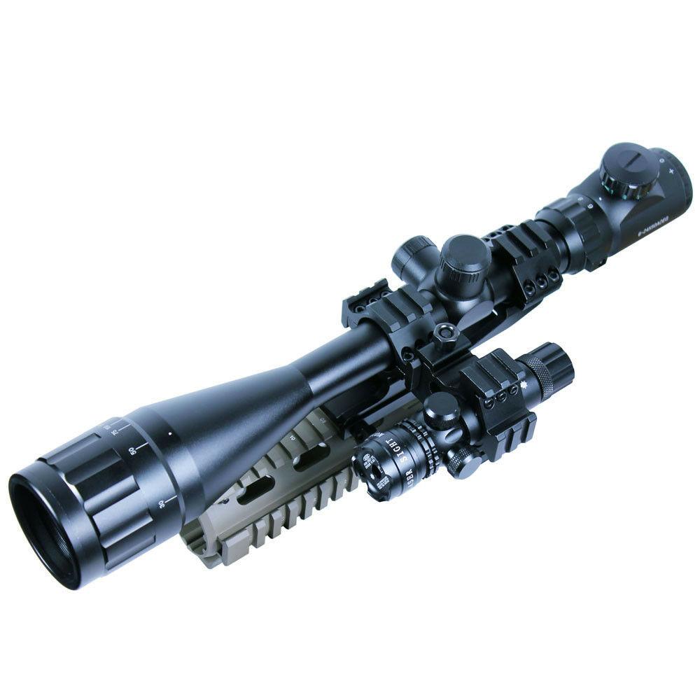 6-24X50 AOEG Hunting Rifle Scope Dual illuminated Reticle with Green L ...