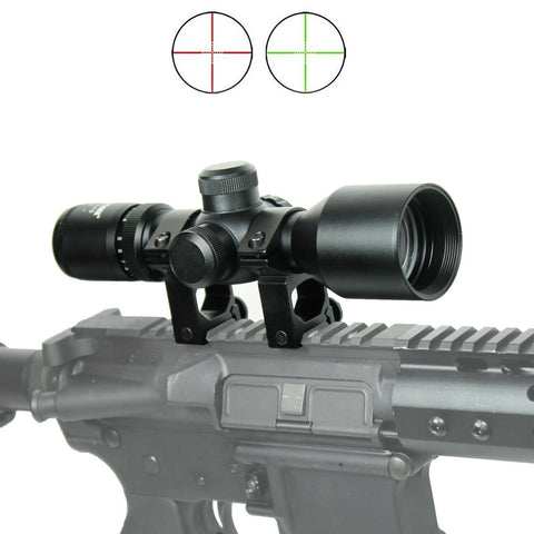 WLT 3-9x40 Hunting / Tactical Rifle Scope Mil-dot illuminated - Compact 7.5"