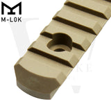 Pack of 5 Polymer M-LOK Picatinny Rail Sections Lightweight MLOK Rails for Picatinny Accessories