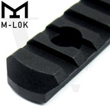 Pack of 5 Polymer M-LOK Picatinny Rail Sections Lightweight MLOK Rails for Picatinny Accessories