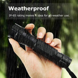 1200 Lumen Tactical Flashlight Rechargeable with M-Lok Rail Mount Remote Switch