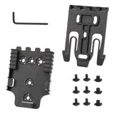 Quick Locking System Kit Adapter Base Quick Release Buckle Set Polymer Black | West Lake Tactical