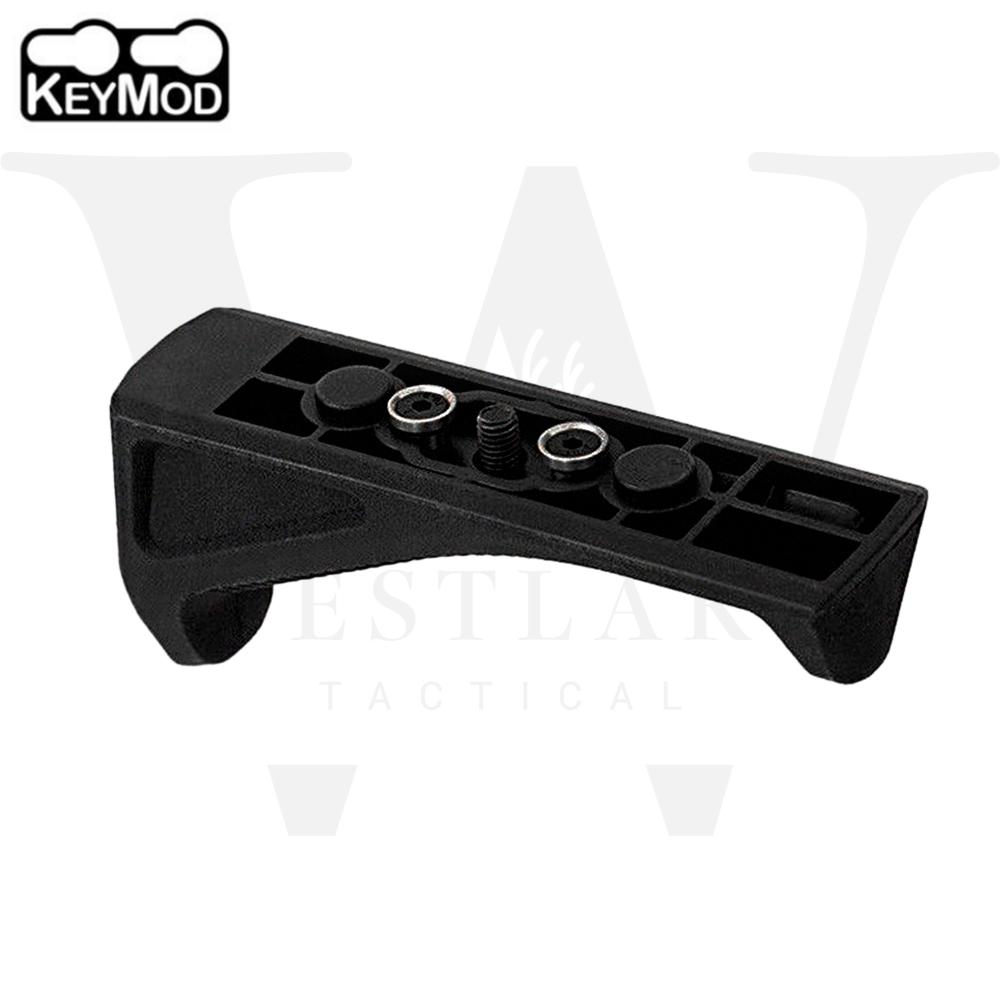 Tactical KeyMod Angled Forward Foregrip Fore Grip Forend Hand Stop Bla ...