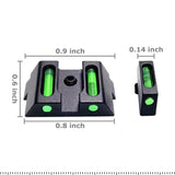 Fiber Optic Front & Rear Sight For Glock 17 17L 19 22 23 24 26 27 33 34 35 38 39