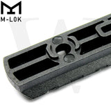 Pack of 5 Polymer M-LOK Picatinny Rail Sections Lightweight MLOK Rails for Picatinny Accessories
