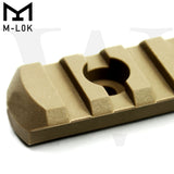Pack of 5 Polymer M-LOK Picatinny Rail Sections Lightweight MLOK Rails for Picatinny Accessories