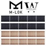 10 PCS M-Lok Rail Cover SNAP-IN Panels for MLOK Handguard Black / Tan