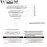 Hollow M-LOK / KeyMod Rail Section 3 7 11 Slot Picatinny Accessory Rail Sections