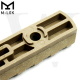 Pack of 5 Polymer M-LOK Picatinny Rail Sections Lightweight MLOK Rails for Picatinny Accessories
