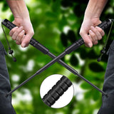 26“ 3 Section Portable Telescopic Trekking Pole Alpenstock Defense Stick Emergency | West Lake Tactical