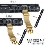 Hollow M-LOK / KeyMod Rail Section 3 7 11 Slot Picatinny Accessory Rail Sections