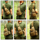 Men Outdoor Tactical Backpack Shoulder Sling Bag Chest Pack Sport Travel Hiking 3 Colors | West Lake Tactical