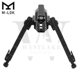 M-LOK 7.5" - 9" Rifle Bipod Lightweight Adjustable for Gun Hunting Matte Black