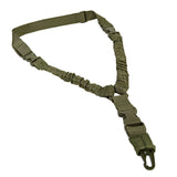 Tactical One 1 Single Point Bungee Rifle Gun Sling Strap w/ Quick Release Buckle