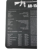 AR-15 M16 M4 Gun Cleaning Bench Mat with AR15 Parts List Black - West Lake Tactical