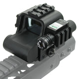 Tactical HD 553G Red Green Reticle Reflex Holosight Rifle Scope w/ Green Laser - West Lake Tactical