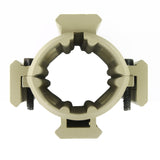 CLEARANCE 4" Free Float Hand guard Quad Rail Pistol Length Handguard Scope Mount-Tan