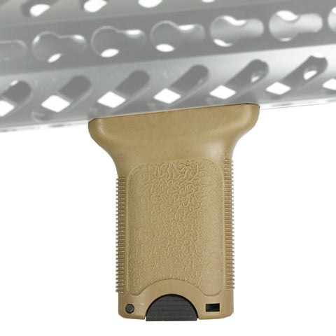 Tactical Keymod Foregrip Vertical Angel Short Grip with Storage Black or Tan