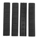 8 Pack Rubber Panel Covers + Ladder Rail Cover for Keymod Handguard - Black