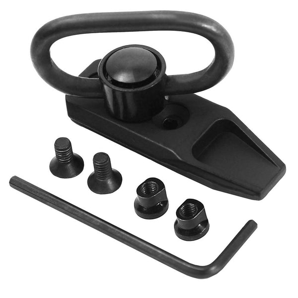 Tactical QD KEYMOD Sling Swivel Mount / Rail Section - Push Button Quick Release | West Lake Tactical