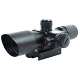 2.5-10x40 Rifle Scope Mil-dot Illuminated Red Laser 20/11mm Rail Mounts | West Lake Tactical