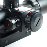 2.5-10x40 Rifle Scope Mil-dot Illuminated Red Laser 20/11mm Rail Mounts | West Lake Tactical