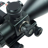 2.5-10x40 Rifle Scope Mil-dot Illuminated Red Laser 20/11mm Rail Mounts | West Lake Tactical