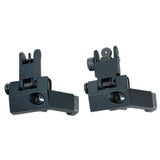 Front Rear 45 Degree Offset Rapid Transition Folding Iron Sight Set Picatinny