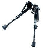 6" to 9" Adjustable Spring Return Sniper Hunting Rifle Bipod -Sling Swivel Mount