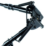 6" to 9" Adjustable Spring Return Sniper Hunting Rifle Bipod -Sling Swivel Mount
