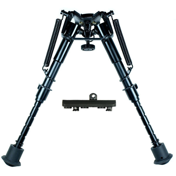 6" to 9" Adjustable Spring Return Sniper Hunting Rifle Bipod w/ KeyMod Adapter