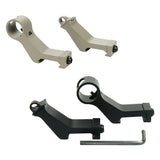 45 Degree Offset Rapid Transition Fixed Backup Front & Rear Iron Aluminum Sights