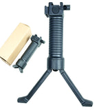 Tactical Picatinny Retractable Foregrip Bipod  Reinforced Insect Legs & Acc Rail | West Lake Tactical
