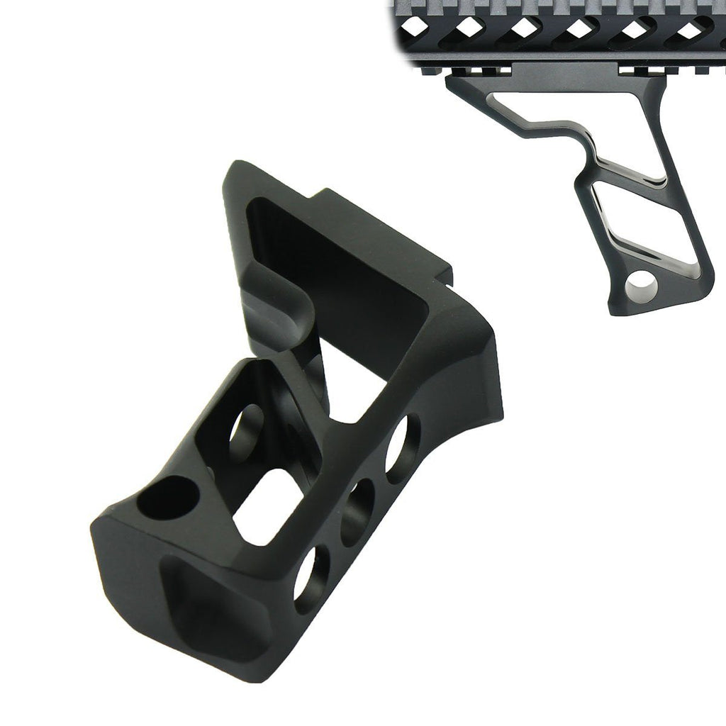 Mechforce Tactical Style Aluminum Hand Stop / Foregrip for Picatinny Rail  (Matte Black) GEN2 - Mechforce