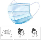 50 PCS 3-PLY Disposable Face Mask Protective Earloop Mouth Cover FH High Quality