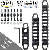 Hollow M-LOK / KeyMod Rail Section 3 7 11 Slot Picatinny Accessory Rail Sections