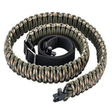 Tactical 550 Paracord Rifle Gun Sling Shotgun Crossbow 2 Point Adjustable Swivel