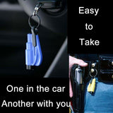 2 in 1 Emergency Window Glass Breaker Car Tool & Seat Belt Cutter Key Chain - West Lake Tactical