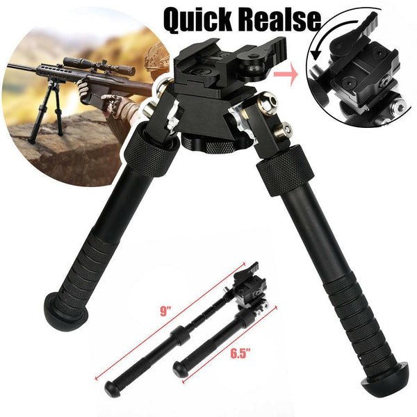 Rifle Bipod Quick Detach Mount 6.5-9" Adjustable Fit 20mm Picatinny Rail