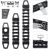 Hollow M-LOK / KeyMod Rail Section 3 7 11 Slot Picatinny Accessory Rail Sections